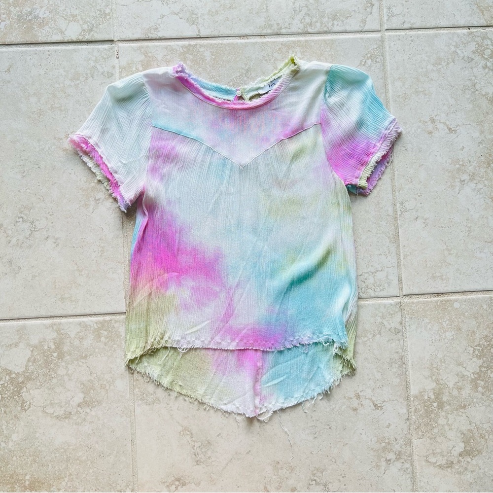 Fate Tie Dye Raw Trim Top